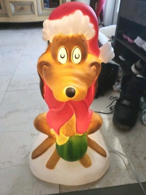 Christmas LED Blow Mold Decor Max Santa Hat Dr. Seuss' The Grinch