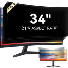 Mamol 34" Computer Privacy Screen 21:9 Anti-Glare Anti-UV Monitor Filter
