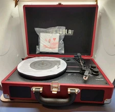 Victrola Vintage Style 3 Speed Bluetooth Portable Suitcase Record Player