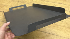 Extra Large Grey Metal Garden Tray with Handles All Weather Outdoor Serving