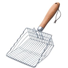 Cat Litter Scoop Kitty Metal Scooper with Hook and Hole Stainless Steel Kitte...
