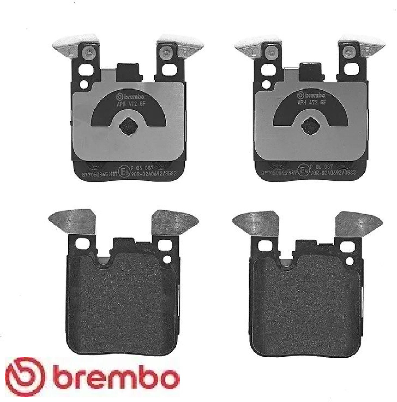 Für BREMBO P 06 087X Brake Pad Set, Disc Brake - Bild 2