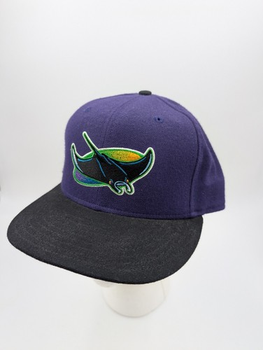 Vintage Tampa Bay Rays Mütze Herren Größe 7 1/2 Wollmütze 5950 New Era Diamond MLB
