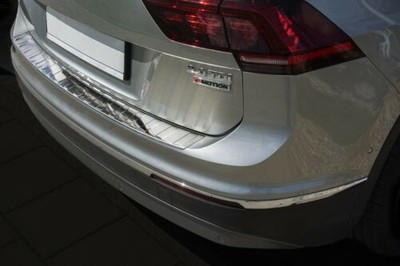 VW Tiguan II & Allspace Rear Bumper Stainless Steel Protector Guard 2 2016-