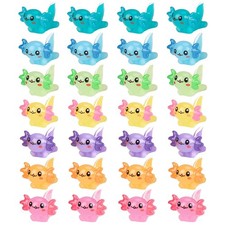 28 Pcs Mini Resin Axolotl Charms Bulk 7 Colors Tiny Axolotl Resin Figurine To...