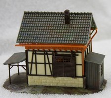 Vintage Built HO 1/87 Scale Weathered Small Barn Building For Train Layout