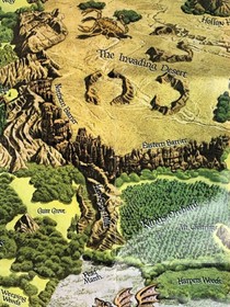 Might & And Magic - Nintendo NES - Map Poster Only - Very Good - SAFE SHIP!