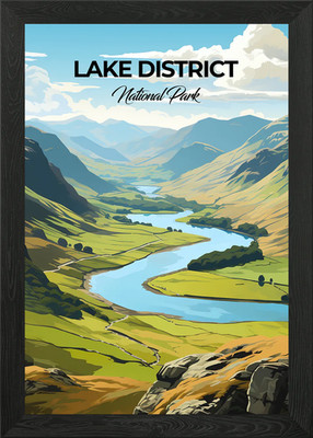Lake District Nationalpark Gerahmtes Wandbild Poster Leinwanddruck Bild