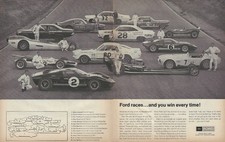 1967 Ford Gt 40 Vintage Magazine Ad Mustang Shelby Fairlane 427 Sohc Mki Mkii