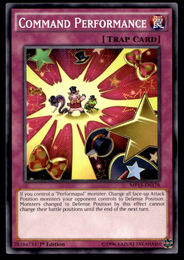 Command Performance 2015 Mega-Tins Mega Pack MP15-EN178 MP YuGiOh TCG | Buy 3 Ge