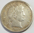 1900-S Silver Barber Dime - #1016