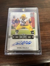 2022 Leaf Draft Autographs Daniel Faalele Rookie Autograph #BA-DF1 Football Card. rookie card picture