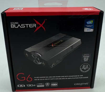 Creative Sound BlasterX G6 7.1 Hi-Res Gaming DAC Audio Card PC Mac