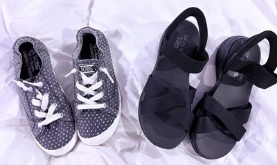 Sketchers Slip on Women s 6.5 Lot shoes sneakers Bobs Spring Summer New rt$75