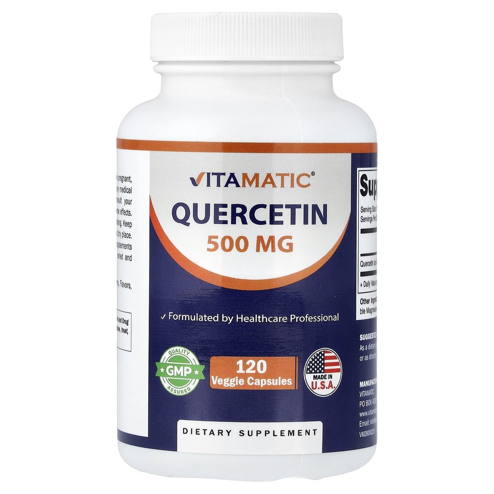 Quercetin, 500 mg, 120 Veggie Capsules