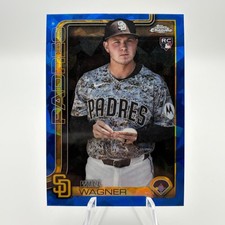Topps 2025 Chrome Sapphire Will Wagner Rookie USC111 San Diego Padres Baseball