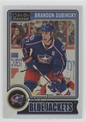 2014-15 O-Pee-Chee Platinum White Ice 75/199 Brandon Dubinsky #141 1s8