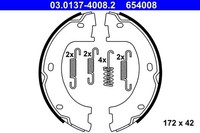 Bremsbackensatz Feststellbremse Hinterachse FüR MERCEDES-BENZ VW Sprinter 4,6-T