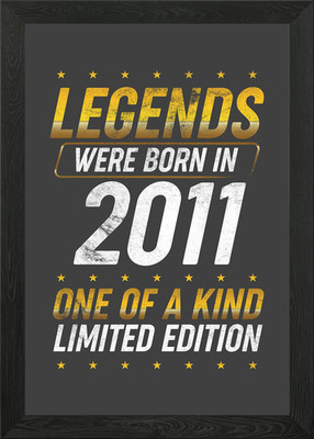 Legends were born in 2011 Gerahmtes Wandbild Poster Leinwanddruck Bild
