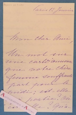   L.A.S B. TINAN TASCHE Frau dieser Familie mit Ernest Mouchez zu identifizieren