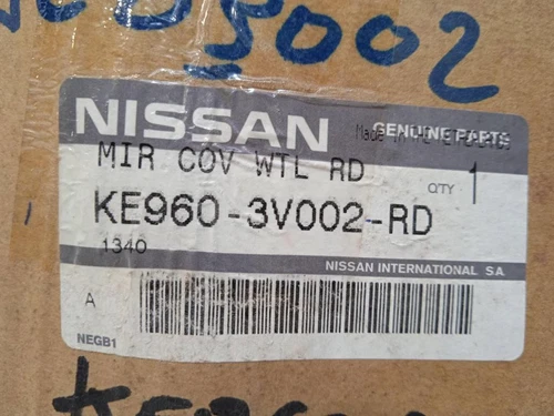 KE9603V002RD Carcasa Retrovisor Derecho para NISSAN NOTE (E12) * 152884 - Imagen 2 de 6