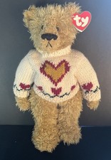 TY Heartly The Teddy Bear From Attic Treasures Collection - 1993 Vintage - Tag