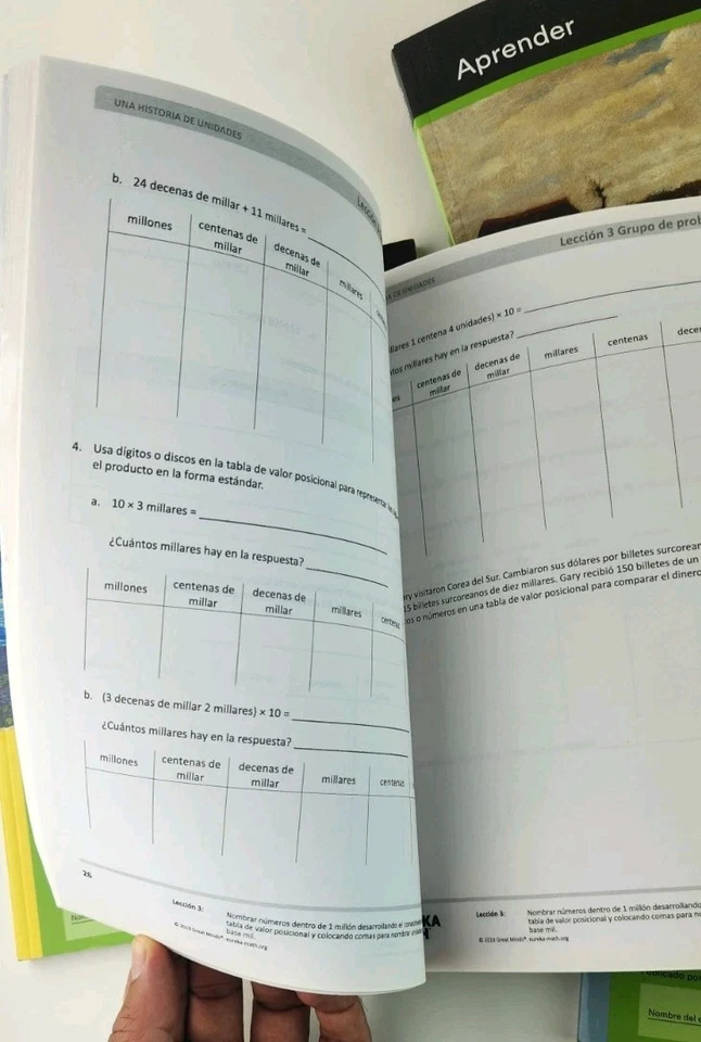 LOT SPANISH Eureka Math Learn Workbooks FULL Set Grade 4 Modules 1-7 + Fluency - Image 4 of 4