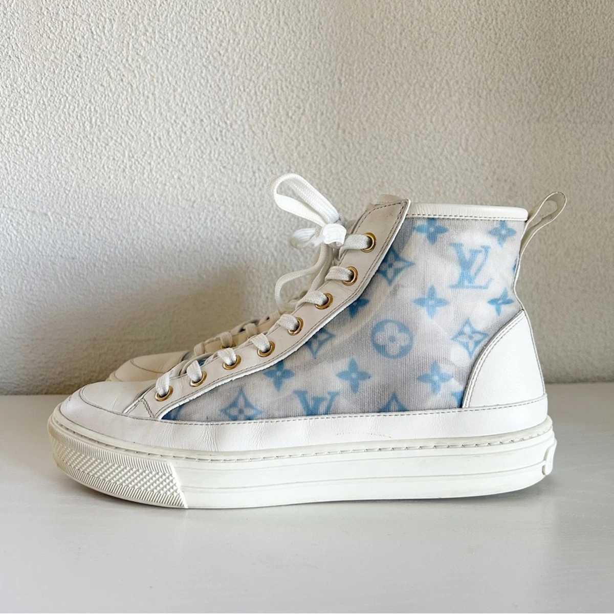 Louis Vuitton LV Blue Athletic Platform Shoes LV Trainer Sneaker - Women - Shoes | LOUIS VUITTON ® main image 4