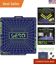 3D Printer Build Plate No Heat Magnetics GECO Plate for Bambu Lab PLA Compatible