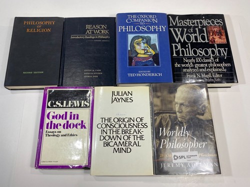 Philosophy Book Lot – 7 Hardcover Titles, C.S. Lewis, Oxford, World Philosophy - Picture 2 of 6