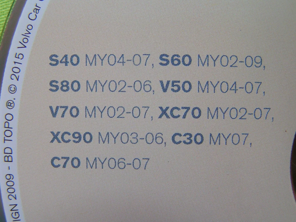 VOLVO RTI DVD NAVIGATION FRANKREICH SPANIEN GB 2015 S40 S60 S80 V50 V70 C30 XC90 - Bild 2 von 2