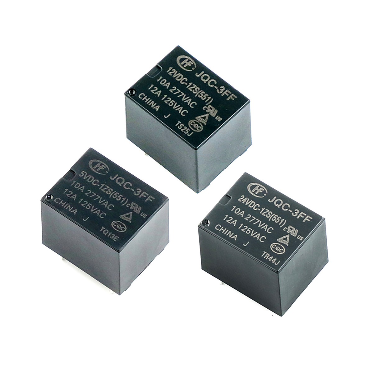Hongfa Relays 10 A 5 Pin HF3FF-JQC-3FF- 005 012 024-1ZS 5V 12 V - Foto 2