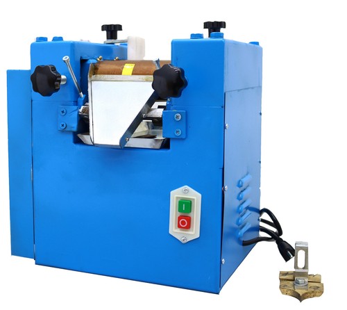 110V 3-Roll Grinding Mill Machine Lab Applications Crushing Liquid Pigment Blue - Picture 7 of 16