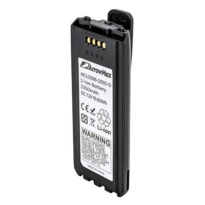 ArrowMax AICL0288-2350-D Battery for ICOM IC-A25 IA-A25NE IC-A25CE