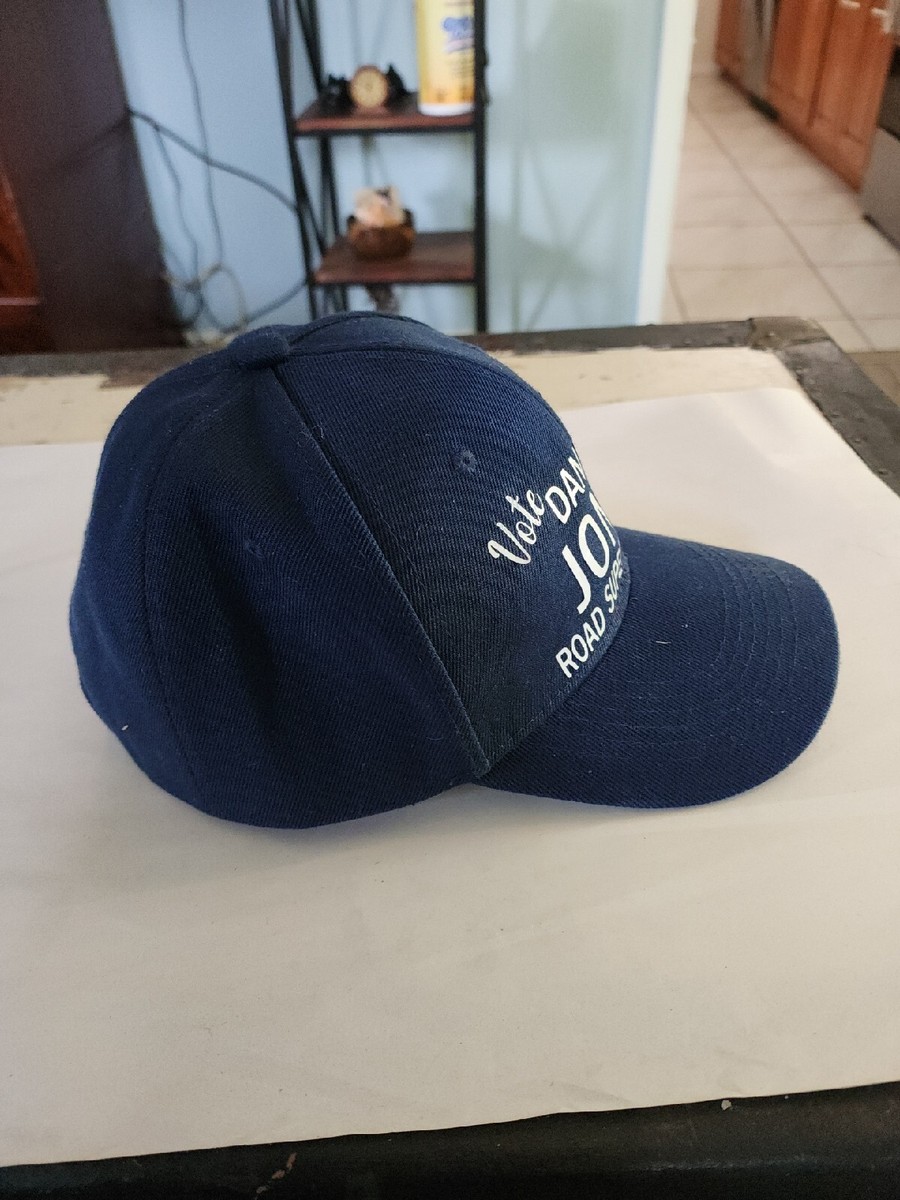 Vintage 1980s Vote Road Superintendent Blue White Cap  display picture 1
