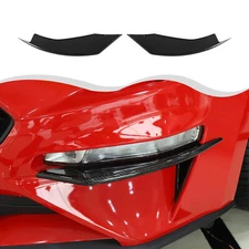 ?? Carbon Fiber Front Fog Light Cover L&R Lamp Decor Trim For Ford Mustang 18-23