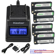 Kastar Battery LCD Fast Charger for Ei-D-Li1 Trimble 38403 HP PhotoSmart 912