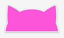 Kitty Hat 4" Magnet by Pip and Co