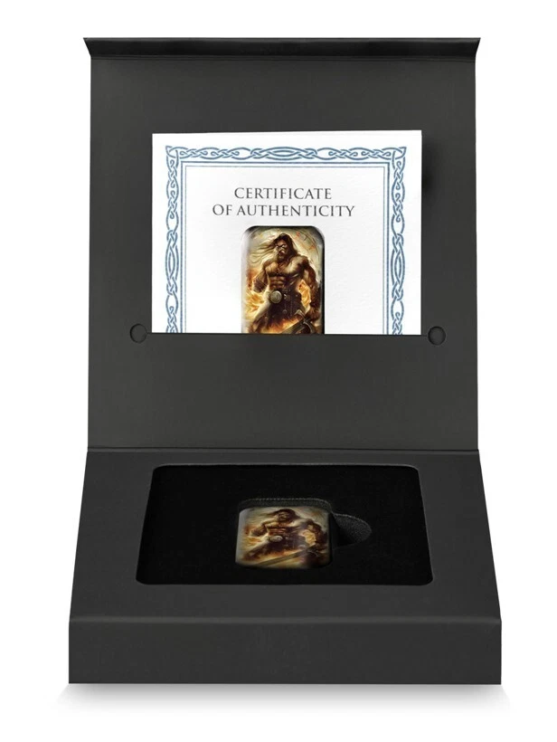 Gods Götter Tyr 2 oz Silberbarren Gussbarren Germania Mint - Bild 4 von 4