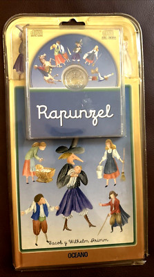 VTG Rapunzel -CD Rom  Disc & Hardcover Book By Jacob and Wilhelm Grimm - New hb1