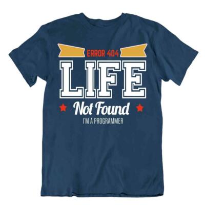 Computerfehler Shirt Programmierer T-Shirt Leben nicht gefunden Tee Coder Shirt