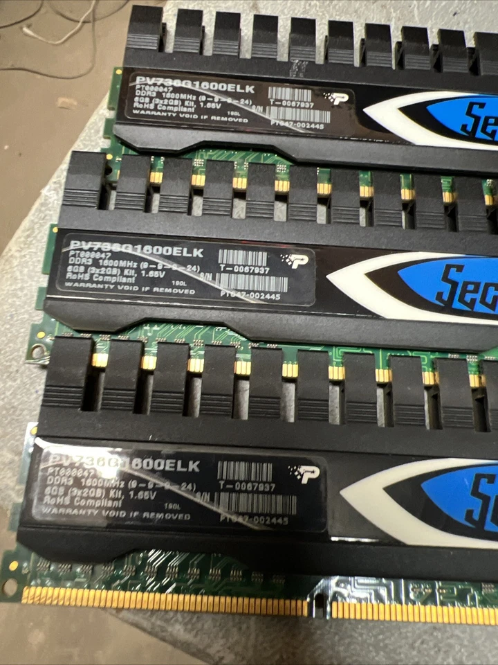 6 GB DDR3 RAM (3x2GB), Patriot Sector 7, 1600MHz, Matched set - Image 2 of 4