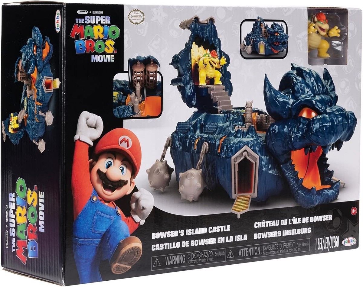 Jakks Pacific The Super Mario Bros. Movie Bowser's Island Castle Playset