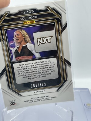 2023 Panini WWE Prizm Premium Box Set #105 Sol Ruca /199 2023 Panini WWE Prizm Premium Box Set #105 Sol Ruca /199