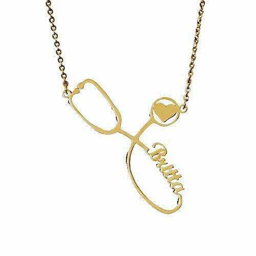 Gold Plating Name Necklace Chain 