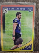 MARK ANDREWS 🏈 2018 Panini Donruss Optic Red & Yellow Rookie #121 RC | Ravens 