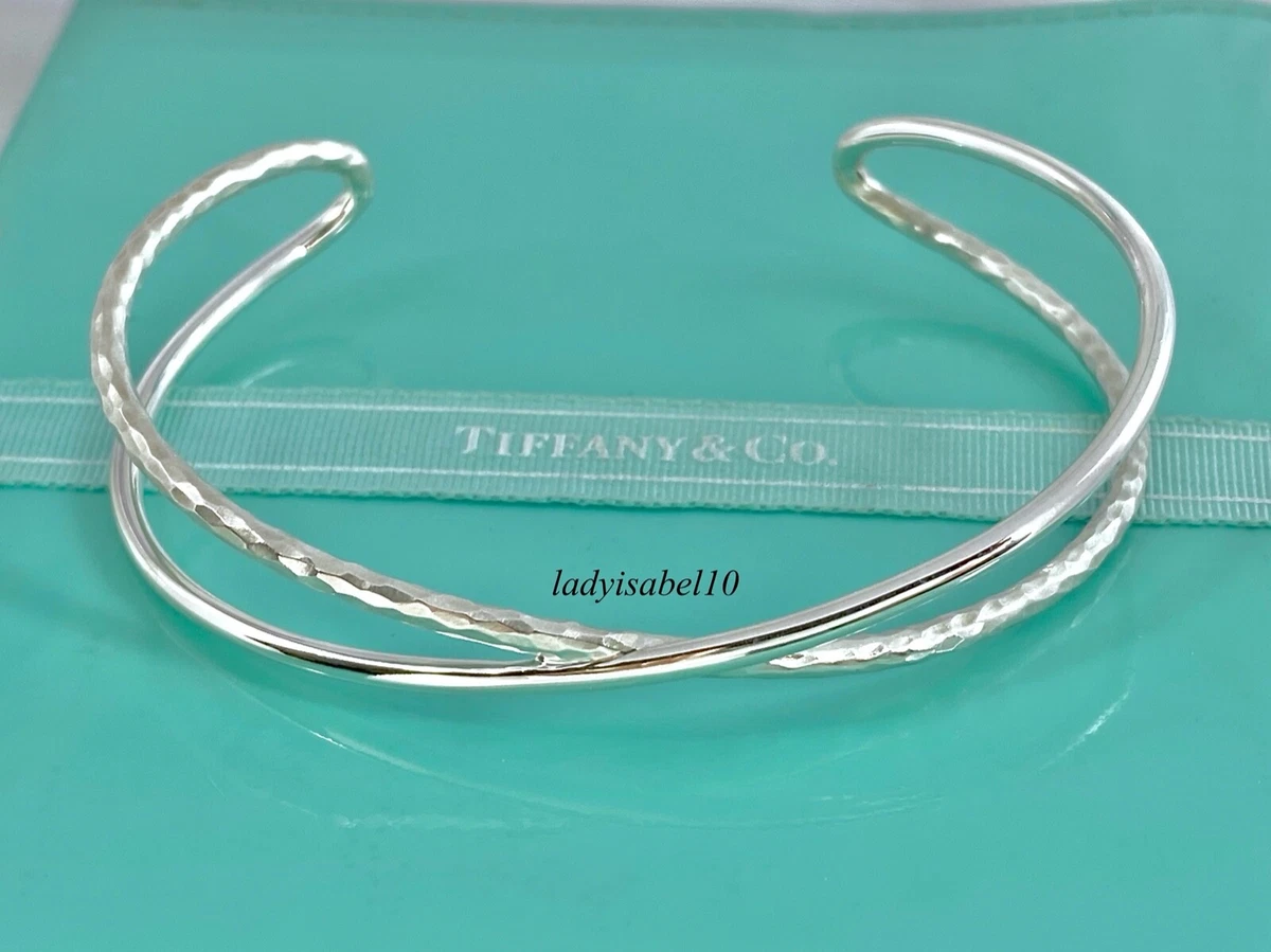 Tiffany hammered cross sale bracelet