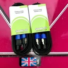 Speaker leads speakon to speakon 3x meters (pair) two speaker cables