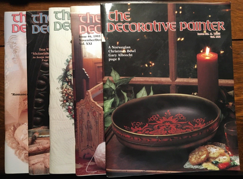 Lot (5) The Decorative Painter Magazine Issues 1993 Tole/ Folk Painting