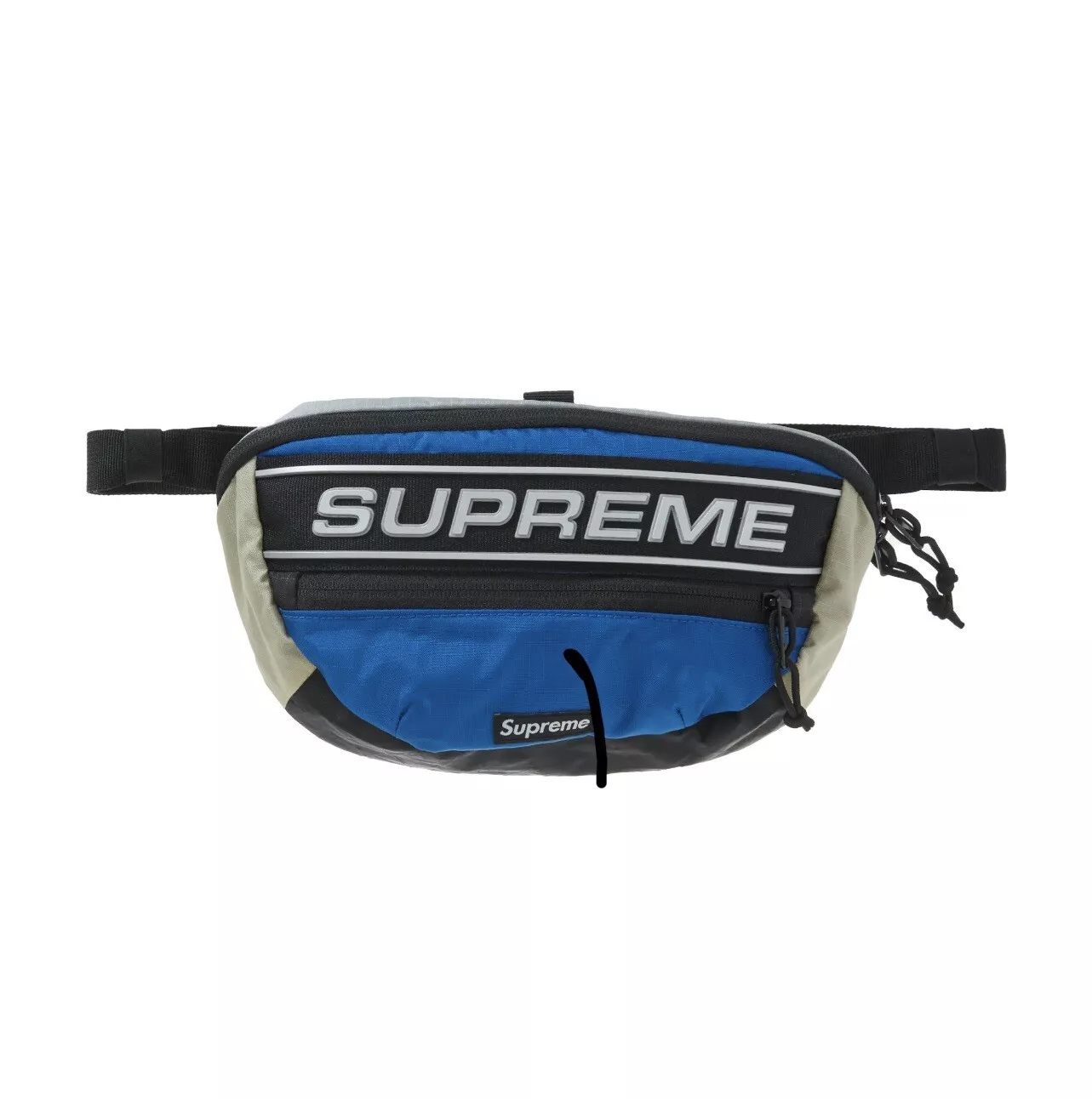 Sac à taille logo Supreme 3D bleu multicolore